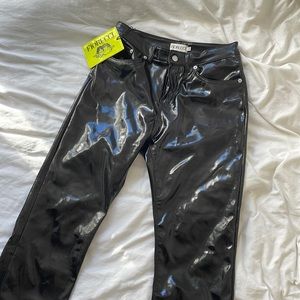Fiorucci slim leg vinyl jeans